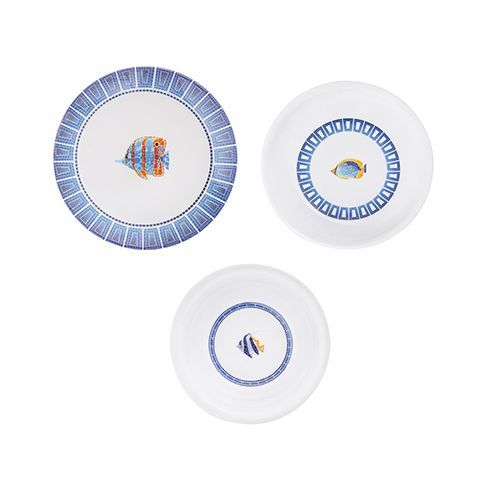 Promosyonlu Kırılmaz Tabak Takımı, Mosaic,  4 Kişilik