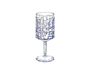 Kristal Görünümlü Şarap Kadehi